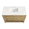 James Martin Vanities Breckenridge 48in Single Vanity, Light Natural Oak w/ 3 CM White Zeus Top 330-V48-LNO-3WZ - alternate 4